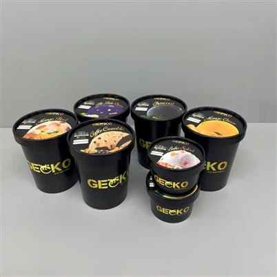 Dondurma Zinciri Mağazası için 16oz Kağıt Dondurma Bardakları